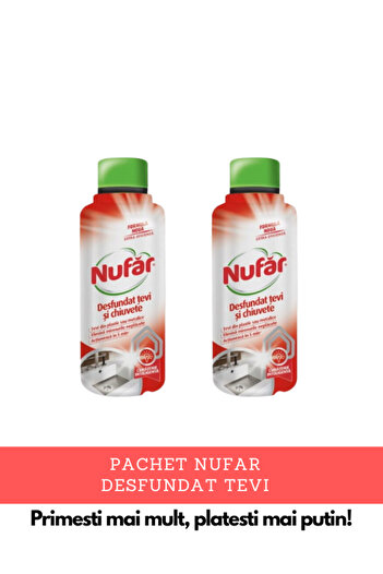 Nufar X2 Pipe and sink unblocking solution 375ML