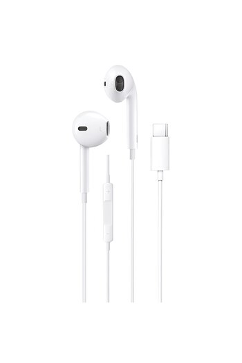 ONSG SUNIX M52 USB C Wired Headphones, Noise Cancelling Microphone, Clear Sound, Strong Bass, White
