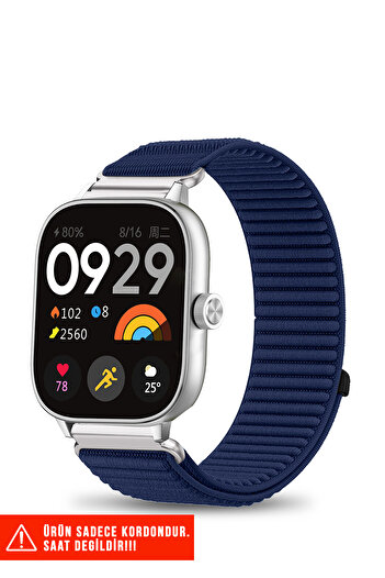 Nezih Case Redmi Watch 4 / Redmi Watch 5 Compatible Straw Weave Sports Velcro Nylon Strap 20mm