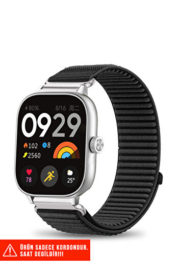 Nezih Case Redmi Watch 4 / Redmi Watch 5 Compatible Straw Weave Sports Velcro Nylon Strap 20mm