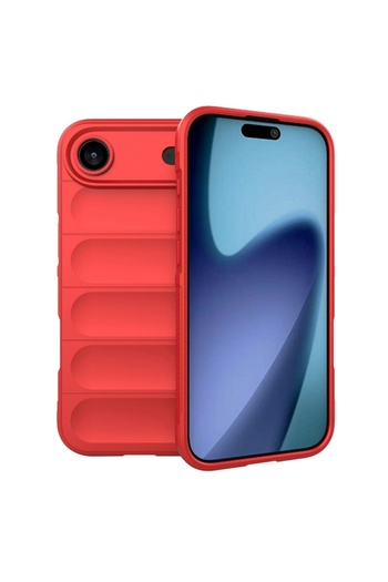 SKYDDAR INNOVATION Case for iPhone 17 Air, Magic Shield, Silicon Mat, sticker set, Red