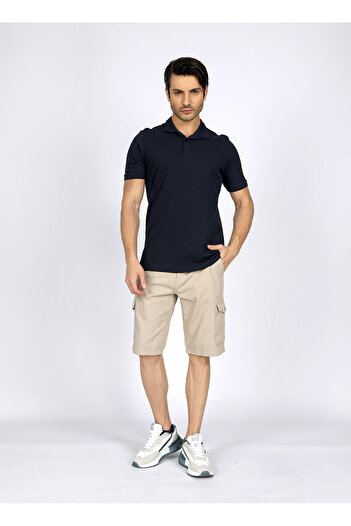 Lee Cooper Ανδρικό σορτς - Άνετο Ecru 242 LCM 221011 MAN 1 ECRU