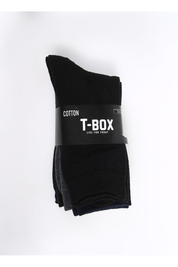 T-Box Siyah - Lacivert - Antrasit Erkek Soket Çorap 5Lİ SOKET ERK