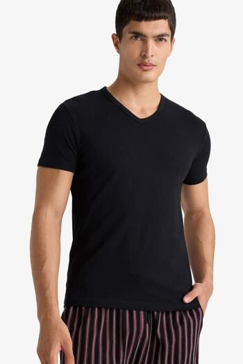 DeFacto Slim Fit Slim Fit V-Neck Top (25 Au)