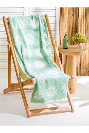 LC Waikiki Flower Printed Women's Beach Towel 70X150 cm