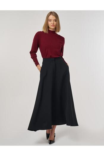 Kayra Flared Skirt Black