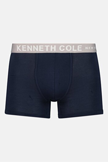 Kenneth Cole Men 2 Pack Brand Logo Trunks, Navy