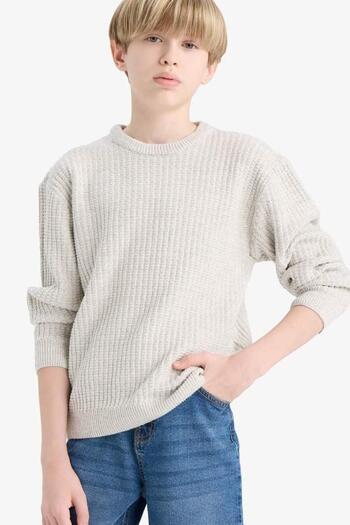 DeFacto Gray Boy's Sweater C9468A8/Gr210