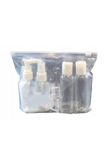 zola Set of 9 cosmetic containers, Zola®, plastic, transparent