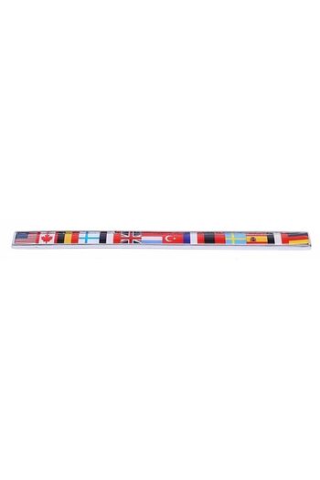 Car19 Sequential Flag Casting Coat of Arms - Country Flags Coat of Arms (2 Pieces) Special for Labelers