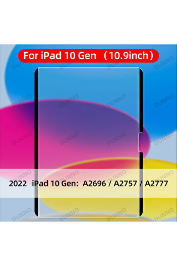 Choice واقي شاشة من الورق المقوى لجهاز iPad 10th 10.9 بوصة iPad Air 11 بوصة 2024 Pro 11/12.9 Air 4 5 10/9/8/7t