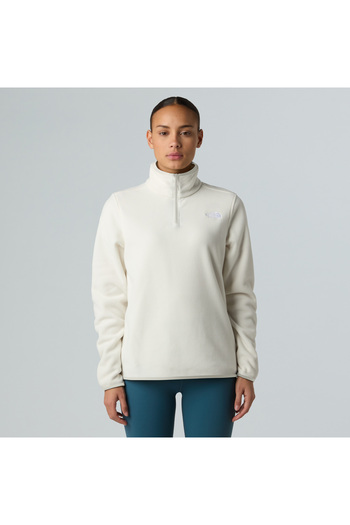 THE NORTH FACE W Glacıer Fleece 1/4 Zip Jacket Women's White Fleece Nf0A8D2Jqli1