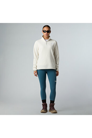 THE NORTH FACE W Glacıer Fleece 1/4 Zip Jacket Women's White Fleece Nf0A8D2Jqli1