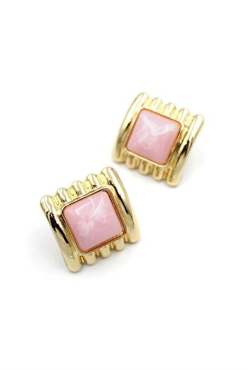 shopwave Square earrings - pink