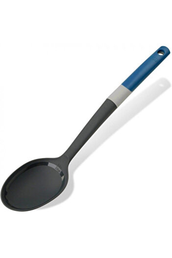 Tasty Serving spoon with scale 678062, Soft handle, 34 cm, Plastic, Blue