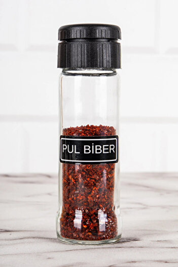 KOROGLU HOUSE 6-Piece Glass Spice Set Spice Storage Set with Twist-On Head Spice Set