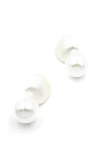 shopwave Pearl Earrings - Silver