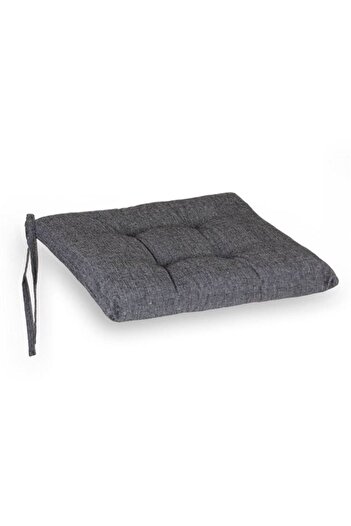 DavidaHome Square cushion, gray, for chair, double-sided, 40x40x5 cm