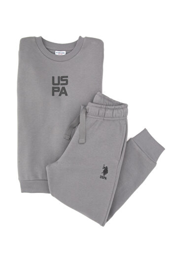 U.S. Polo Assn. Boy's Gray Pajama Set 50318692-Vr024