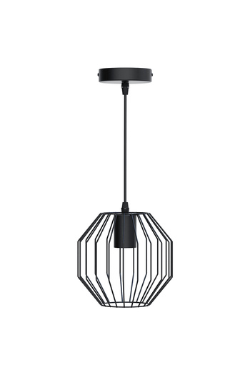 Sofia Concept Lustra cu Pendul Lara, Stil Vintage Retro, Inaltime Ajustabila, E27, Negru Mat