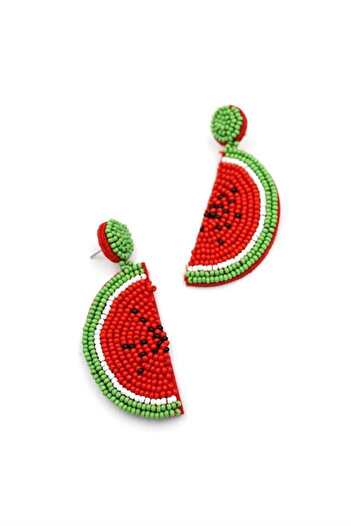 shopwave Watermelon earring - red