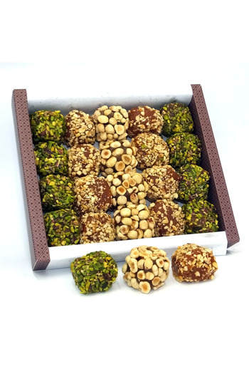 Fustuq & Hail Turkish Dried Apricot Balls with Nuts
