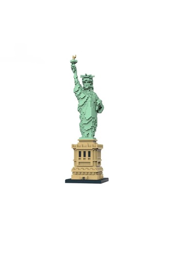 Choice No box Miniature Blocks Assemble The American Statue Of Liberty Building Ornaments Adult Children's