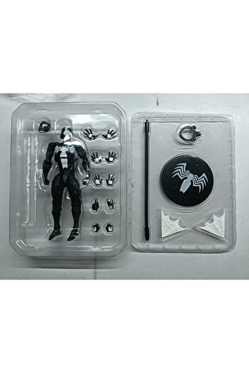 BANDAI no box 16cm Black Neighbor Symbiosis Spider-Man Anime Figure Black Venom Battle Clothes Joint Activa
