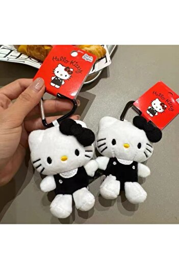 Miniso 2 Sanrio Hello Kitty Doll Keychain Love Knot Kitty Cat Cute Cartoon Kitty Cat Keychain Bag Accessor.