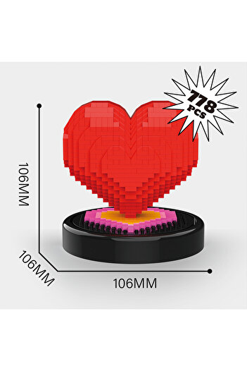 Choice بدون صندوق aixin Creative Micro Diamond Love Building Blocks هدية عيد الحب للفتيات هدية عيد ميلاد Co