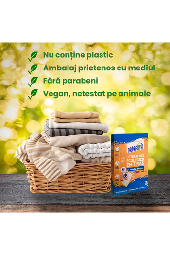Nobacpro Detergent - detergent sheets - Fresh Linen, 40 washes