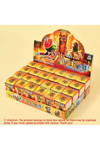 Miniso NEW 24PCS 24PCS Italian Brainrot Blind Box Toy Tungtungtung Sahur Tralarero Tralala Bombardinocrocod