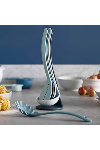 Joseph Joseph 10526 Nest Cookware Set, 5 pcs, Space-saving design, Magnet, BPA-free, Blue/gray