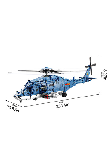 Choice L 1711pcs 1711pcs Attack Helicopter Building Blocks Set Army Plane Military Fighter Model Kit Assemb