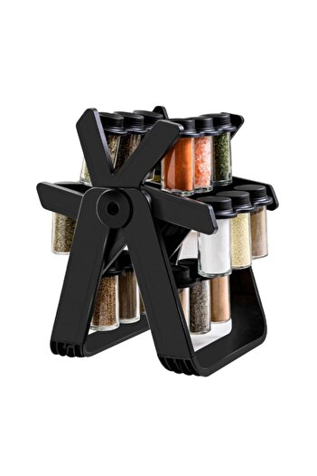 OEM Rotating Spice Rack with 18 Glass Jars