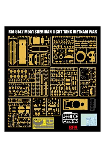 Choice RYEFIELD 5142 1/35 Scale M551 Sheridan Light Tank Vietnam War Assembly plastics Tank model kit