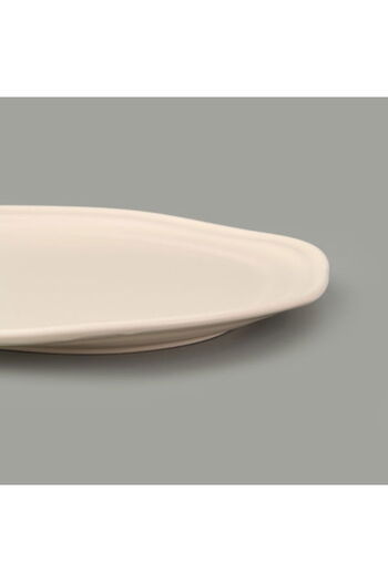 Evidea Kitchen Bloom Servis Tabağı - Krem - 29 cm