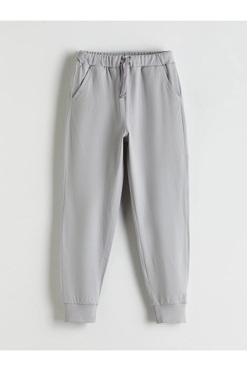 LC Waikiki Lcw Kids Black Elastic Waist Boys Jogger Tracksuit Bottom 2 Pcs