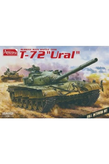 Choice مجموعة نموذج بلاستيكي للدبابة الروسية الرئيسية T-72 "أورال" بمقياس 1/35 من Amuseng Hobby 35A052 مع تجميع دبابة داخلية