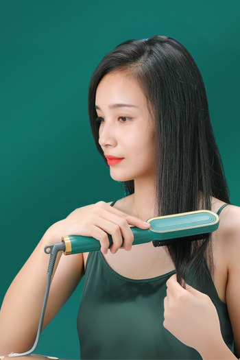 Muchmy 2-in-1 Hair Straightener Comb Easy Styling Tool Heated Comb Hair Care Electric Comb