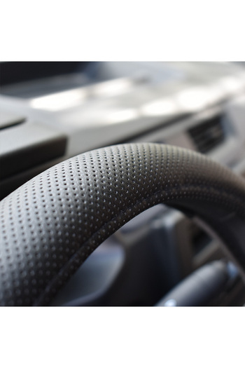 Mega Drive STEERING WHEEL COVER GREY AND BLACK 37-39 CM