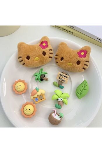 Miniso 10 pcs Hello Kitty 10Pcs Sanrio Fashion Kawaii Hello Kitty Shoe Decorations Accessories Charms for C
