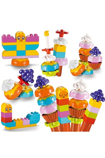 Choice رقم 66001 (29 قطعة) 29 قطعة من مكعبات بناء الجسيمات الكبيرة من سلسلة الأصدقاء Kawaii DIY Creative Dream Ice Creme