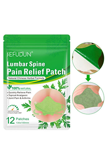 sefudun Natural patches for lower back pain with traditional herbs, 12 pcs, SEFUDUN®