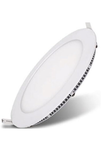 GLOWARE 18W LED Slim Panel Light, Round, Daylight, White Finish Ceiling Light – GLO-RRPL18DL
