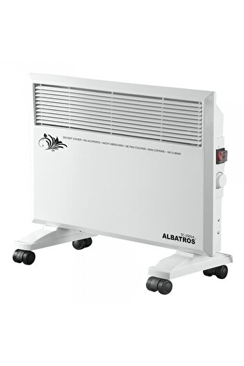 ALBATROS Electric convector, panel type, 2 speeds 750 W and 1500 W, thermostat, overheat protection system...