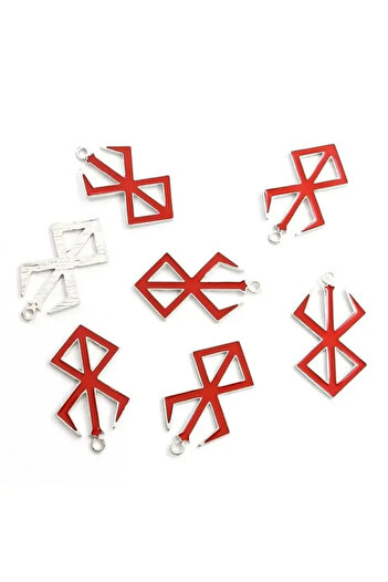 Choice 50 Pcs 50Pcs Anime BERSERK Behelit Guts Alloy Figures Logos Pendant Cosplay Accessories (Pendant Onl