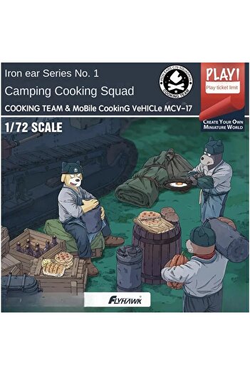 Choice Flyhawk FH3600 1/72 Cooking Team & Mobile Cooking Vehicle MCV-17 Assembly Model Kit Toy Birthday...