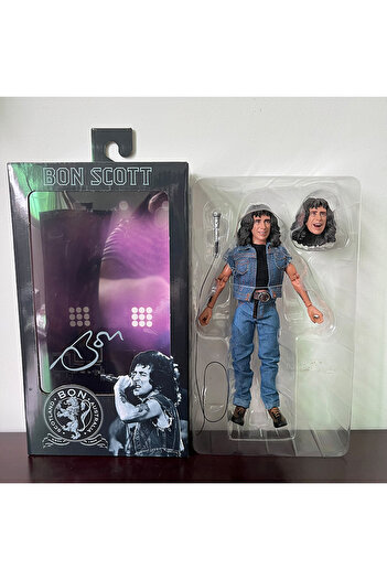 Choice A with box NECA Highway To Hell Angus Young Bon Scott Action Figure Model Toys Collection Friend Bir