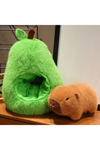 Choice niuyouguo shuitunshu 35cm ***Hut Plush Capibala Doll Soft Animal Avocado Mouse Plush Toys Avocado Do